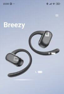 SOUNDOPEATS BreezyのアプリPeatsAudio