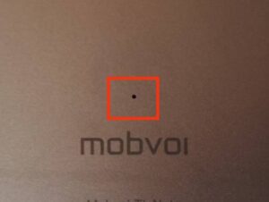 TicNoteのマイク穴