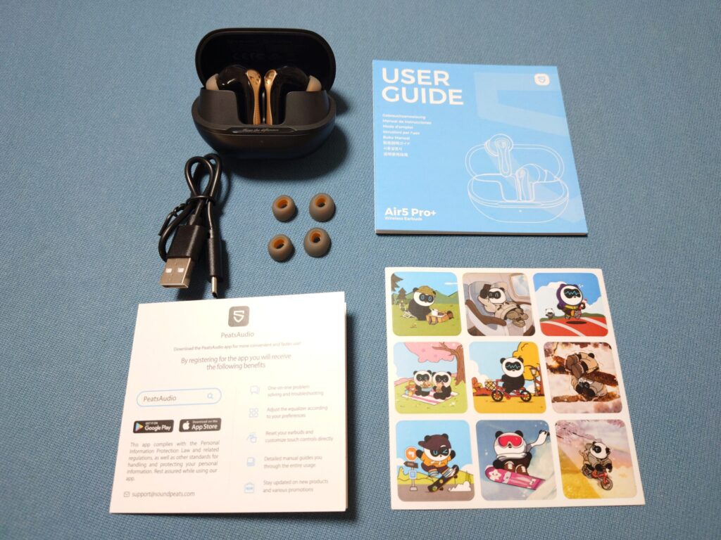 SOUNDPEATS Air5 Pro+のパッケージ内容