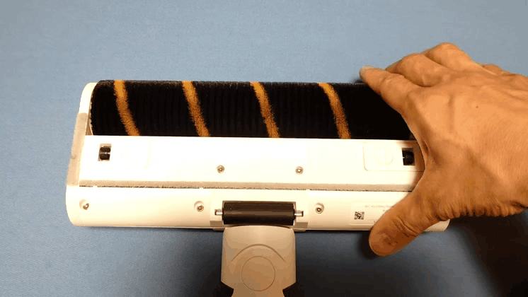 Dreame Z10 Station Miniの照明付きソフトローラーブラシのブラシ部分は柔らかい部分と固い部分が絶妙