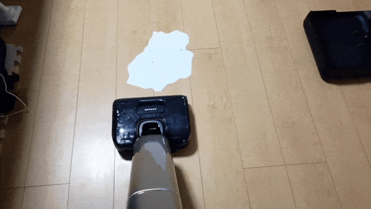 Dreame T16で牛乳を吸引
