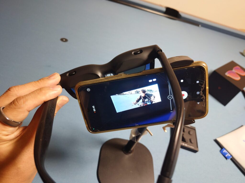 VITURE Pro 2 XRグラスの映像を撮影 