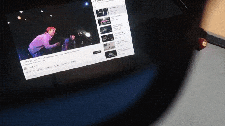 VITURE Pro 2 XRグラスでReinaのライブ映像